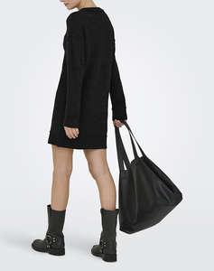 ONLY ONLHAZEL LIFE LS O-NECK DRESS BF KNT