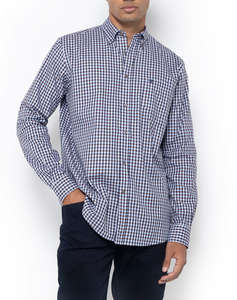 THE BOSTONIANS РИЗА MAVERICK TWILL REGULAR FIT MedCheck TWILL Button-down Regular FIT