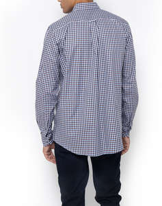 THE BOSTONIANS РИЗА MAVERICK TWILL REGULAR FIT MedCheck TWILL Button-down Regular FIT
