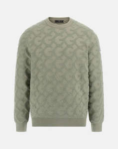 GUESS JOHN CN G CHAIN AO STITCH SWTR KNITTED MENS