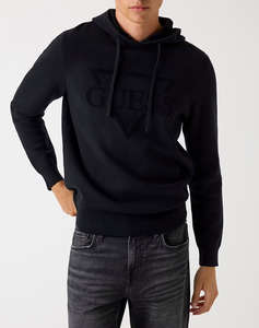GUESS JOBY HOODIE FRENCH TERRY SWTR KNITTED MENS