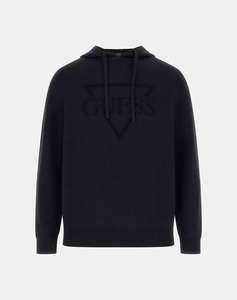 GUESS JOBY HOODIE FRENCH TERRY SWTR KNITTED MENS
