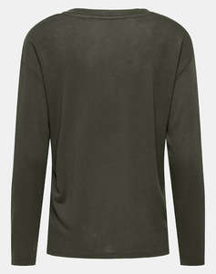 ONLY ONLHENRIETTA L/S V-NECK SHINE TOP JRS