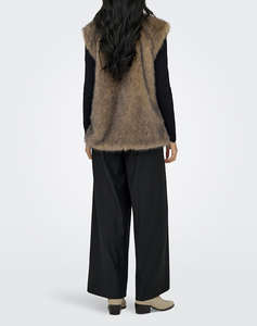 ONLY ONLDAWN LIFE FAUX FUR WAISTCOAT OTW