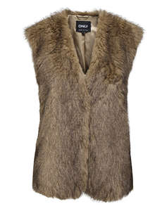 ONLY ONLDAWN LIFE FAUX FUR WAISTCOAT OTW