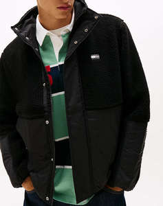 TOMMY JEANS TJM ESSENTL MIX TEDDY JACKET EXT