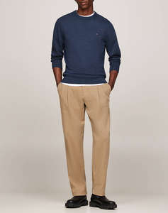 TOMMY HILFIGER PIMA ORG CTN CASHMERE CREW NECK