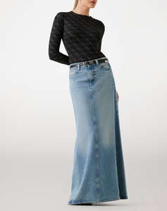 GUESS LS TEODORA LOGO BODY WOMENS BODYSUIT