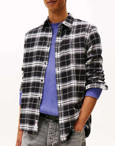TOMMY JEANS TJM REG FLANNEL CHECK SHIRT EXT