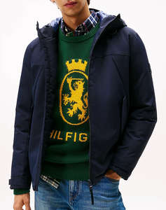 TOMMY HILFIGER TECH HOODED SHORT PADDED JACKET