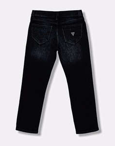 GUESS BLUE BLACK STRAIGHT PANTS ДЕТСКИ ПАНТАЛОН BOY