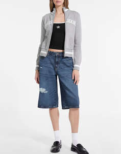 GUESS JEANS GJ LS ZIPPED INTARSIA SWTR ПЛЕТЕНИ ДАМСКИ ДРЕХИ