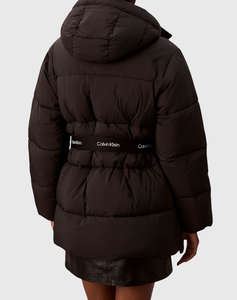 CALVIN KLEIN BELTED MIDWEIGHT PUFFER
