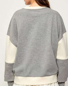 GUESS JEANS GJ CN OS RACKET PIECED SWEAT WOMENS SWEATSHIRT