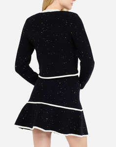 LIU JO BLACK_CF5M16_ECS GIACCA IN MAGLIA M/L ДАМСКО САКО