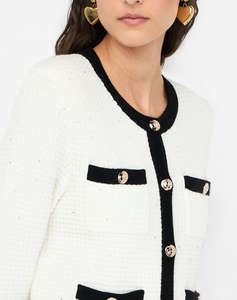 LIU JO BLACK_CF5M16_ECS GIACCA IN MAGLIA M/L ДАМСКО САКО