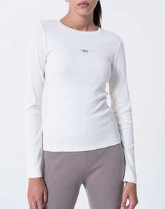 GUESS JEANS GJ LS CN EMBRO SLIM TOP ДАМСКА БЛУЗА