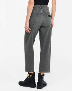 LIU JO BLACK_UF5D27_PANT.STRAIGHT FIT H.W. ДАМСКИ ПАНТАЛОНИ