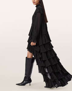 ALL SAINTS CAVARLY LS MAXI DRES