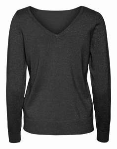 VERO MODA VMHAPPYGLITTER LS 2WAY PULLOVER BOO