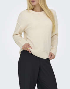 ONLY ONLHAZEL LIFE LS DETAIL O-NECK BF KNT