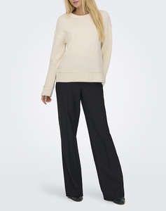 ONLY ONLHAZEL LIFE LS DETAIL O-NECK BF KNT