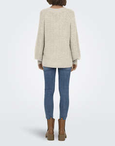 ONLY ONLLUCILLA LS GLITTER V-NECK KNT