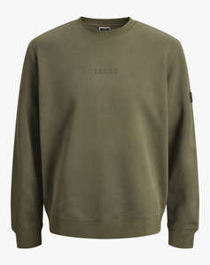 JACK&JONES JCOPOINT SWEAT BADGE CREW NECK BF