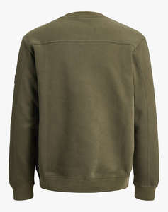 JACK&JONES JCOPOINT SWEAT BADGE CREW NECK BF
