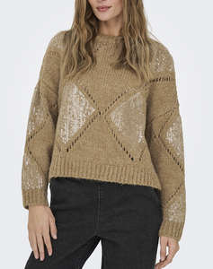 ONLY ONLKANSAS LIFE LS SEQUINS O-NECK KNT