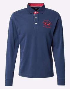 LA MARTINA БЛУЗА POLO MMMAN L/S POLO HEAVY JERSEY