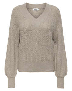 ONLY ONLLUCILLA LS GLITTER V-NECK KNT