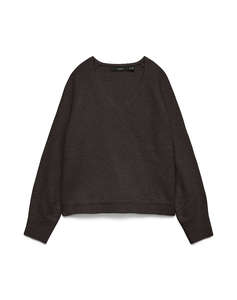 VERO MODA VMAQUARIUS LS V-NECK RAGLAN PULLOVER BF