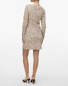 VERO MODA VMBELLA LS SHORT SQ DRESS JRS GA