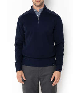 THE BOSTONIANS KNITTING HALF-ZIP REGULAR FIT