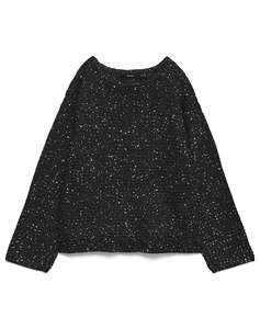 VERO MODA VMLEILANI STITCH LS BOATNECK PULLOVER