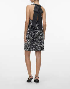 VERO MODA VMBELLA SL O-NECK SHORT SQ DRESS JRS GA