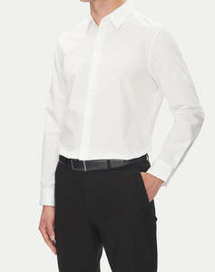 CALVIN KLEIN LS SOLID STRETCH CLASSIC SHIRT