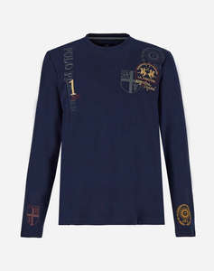 LA MARTINA БЛУЗА T-SHIRT MMMAN L/S T-SHIRT JERSEY