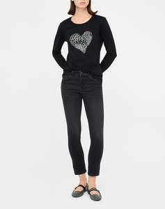 LIUJO BLACK_UF5D45_B.UP MONROE REG.W. ДАМСКИ ПАНТАЛОНИ