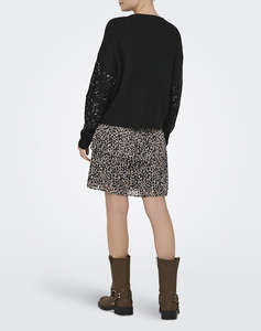 ONLY ONLALTA LS SEQUIN O-NECK KNT