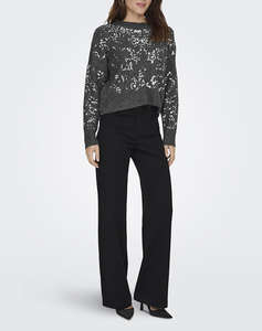 ONLY ONLALTA LS SEQUIN O-NECK KNT