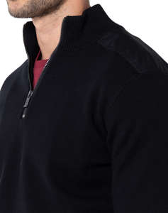 THE BOSTONIANS KNITTING HALF-ZIP REGULAR FIT