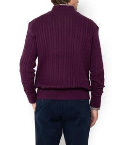 THE BOSTONIANS KNITTING HALF-ZIP REGULAR FIT