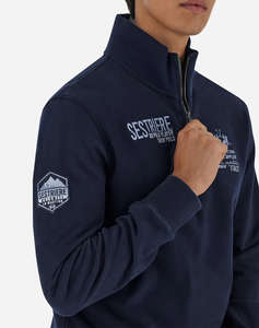 LA MARTINA БЛУЗА SWEATSHIRT MMMAN HALF ZIP SWEATSHIRT HEAVY