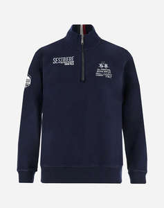 LA MARTINA БЛУЗА SWEATSHIRT MMMAN HALF ZIP SWEATSHIRT HEAVY