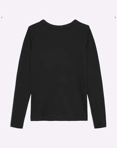 CALVIN KLEIN LS RIB TEE + CREST LOGO