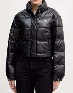 CALVIN KLEIN SHINE CROP PUFFER JACKET