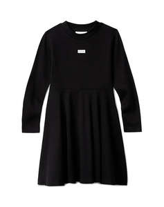 CALVIN KLEIN RIB LS DRESS