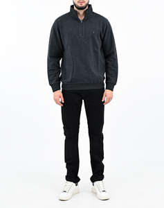THE BOSTONIANS COTTON SWEATSHIRT HALF ZIP REGULAR FIT